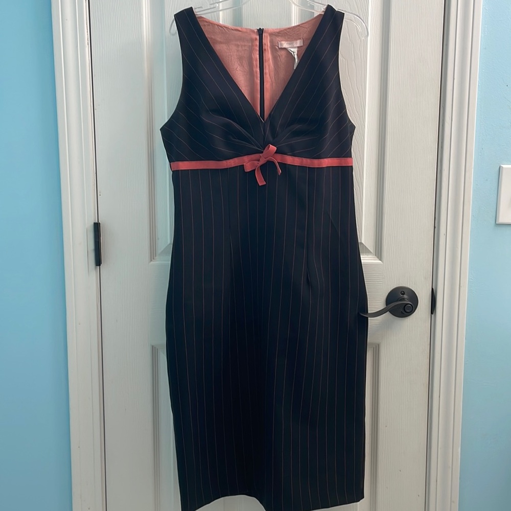 Black pinstripe professional dress